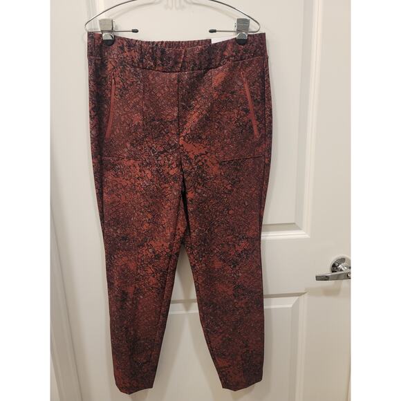 Lane Bryant On the Go Ankle Pants in Zindfandel Viper Print - Picture 2 of 10